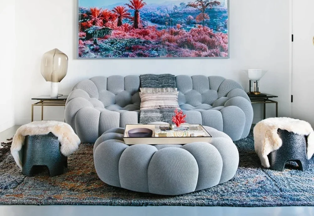 velvet bubble couch